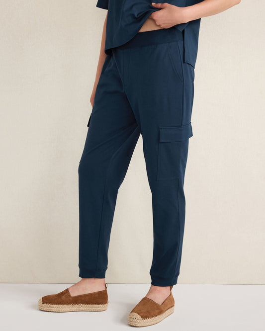 Talbots ORGANIC COTTON INTERLOCK CARGO PANTS
