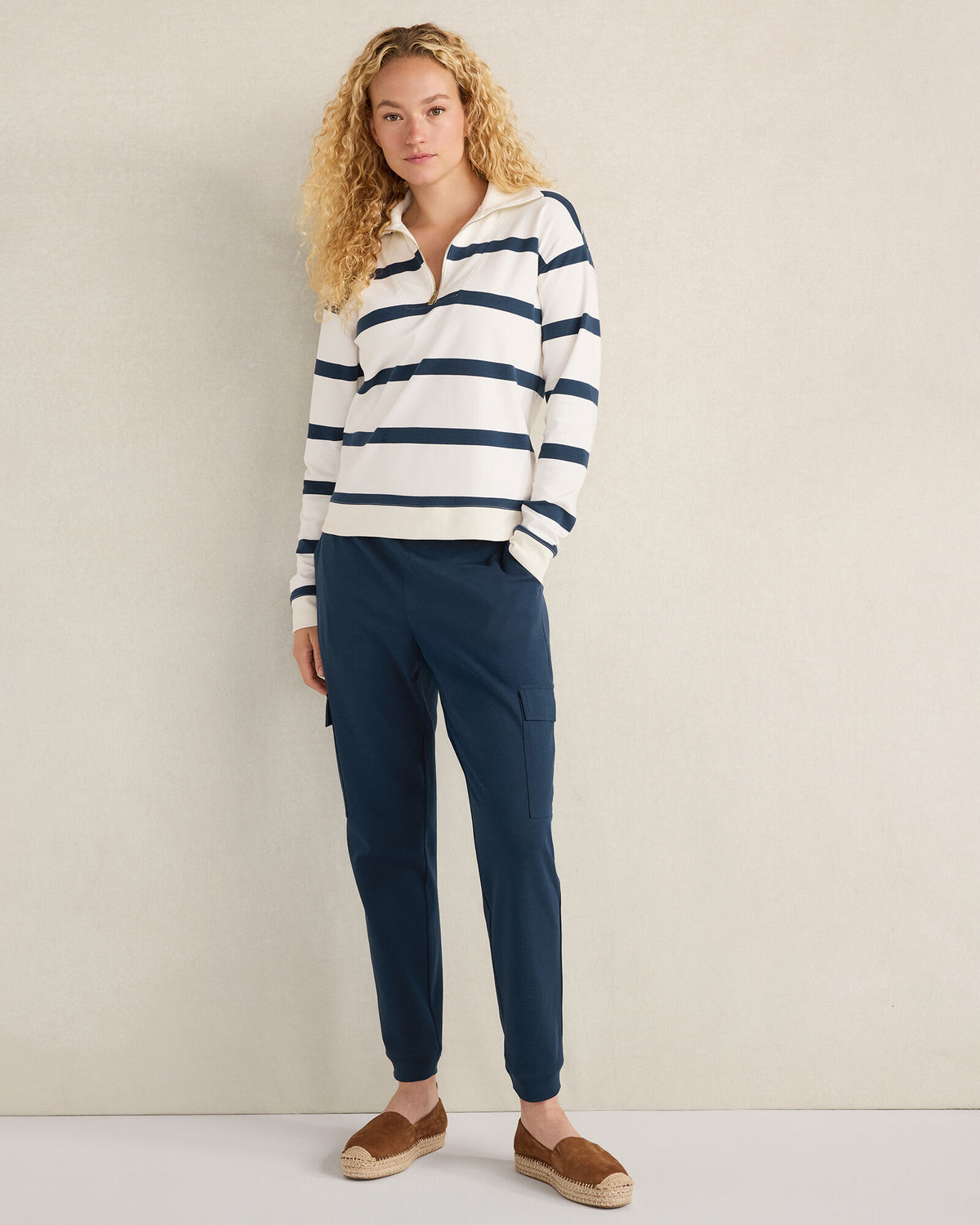 Talbots ORGANIC COTTON INTERLOCK CARGO PANTS