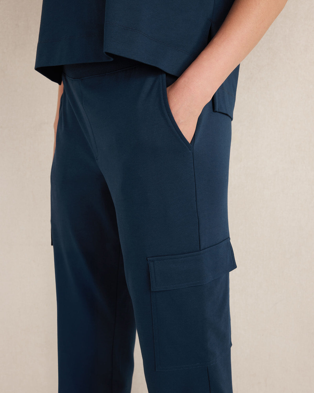 Talbots ORGANIC COTTON INTERLOCK CARGO PANTS