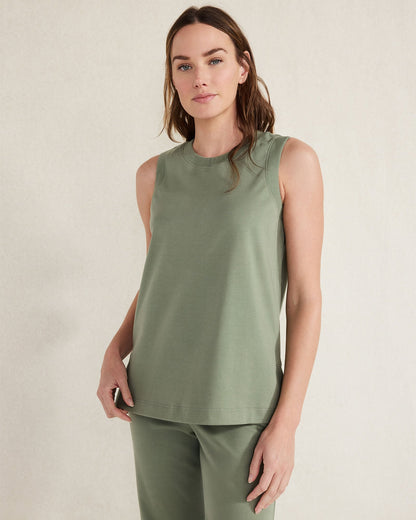 Talbots ORGANIC COTTON INTERLOCK SLEEVELESS TUNIC