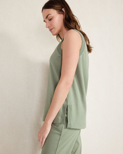Talbots ORGANIC COTTON INTERLOCK SLEEVELESS TUNIC