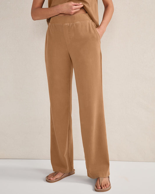 Talbots ORGANIC COTTON INTERLOCK BOOT CUT PANTS