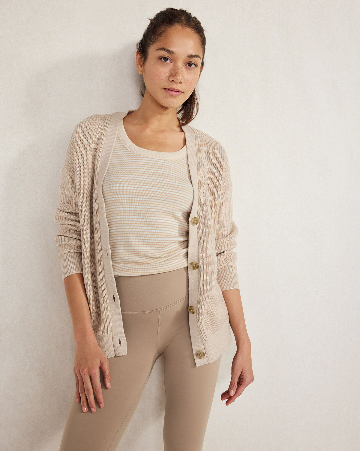 Talbots ORGANIC COTTON STRIPE SCOOP NECK TANK
