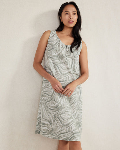Talbots ORGANIC COTTON LINEN WATERCOLOR SLEEP DRESS