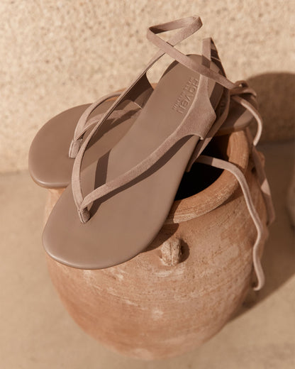 Talbots SUEDE WRAP-UP THONG SANDALS