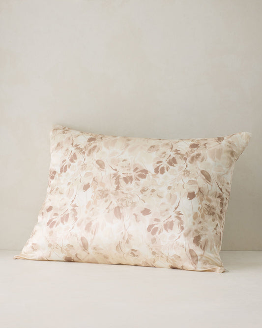 Talbots WASHABLE SILK TRANQUIL FLORAL PILLOWCASE