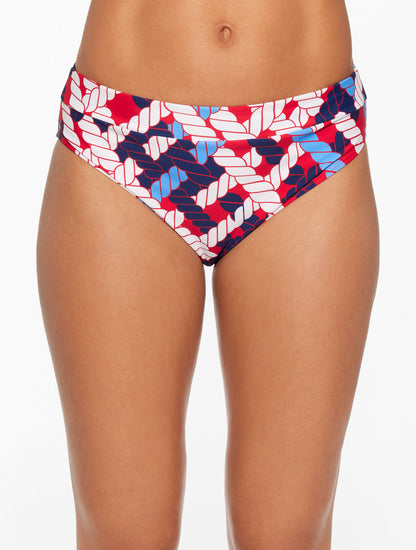 Talbots AQUA CLUB HIGH WAIST SWIM BOTTOM - NAUTICAL VIBES