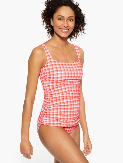 Talbots MIRACLESUIT® CABANA TANKINI - PICNIC PLAID