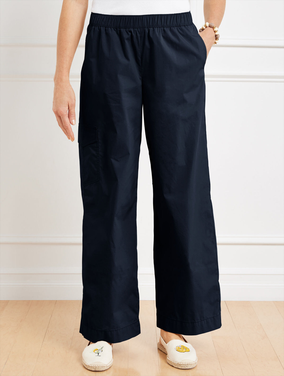 Talbots WIDE LEG CARGO POPLIN PANTS