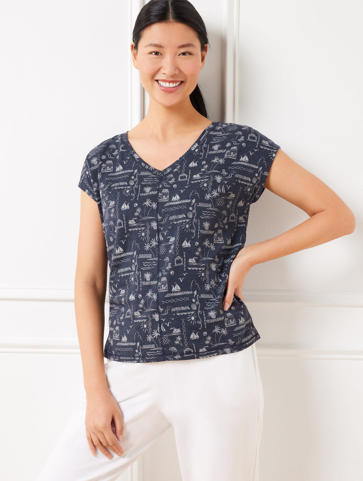 INDIGO/WHITE,XS,Misses