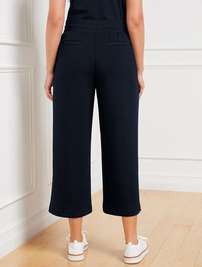Talbots AIRKNIT STRETCH WIDE CROP PANTS