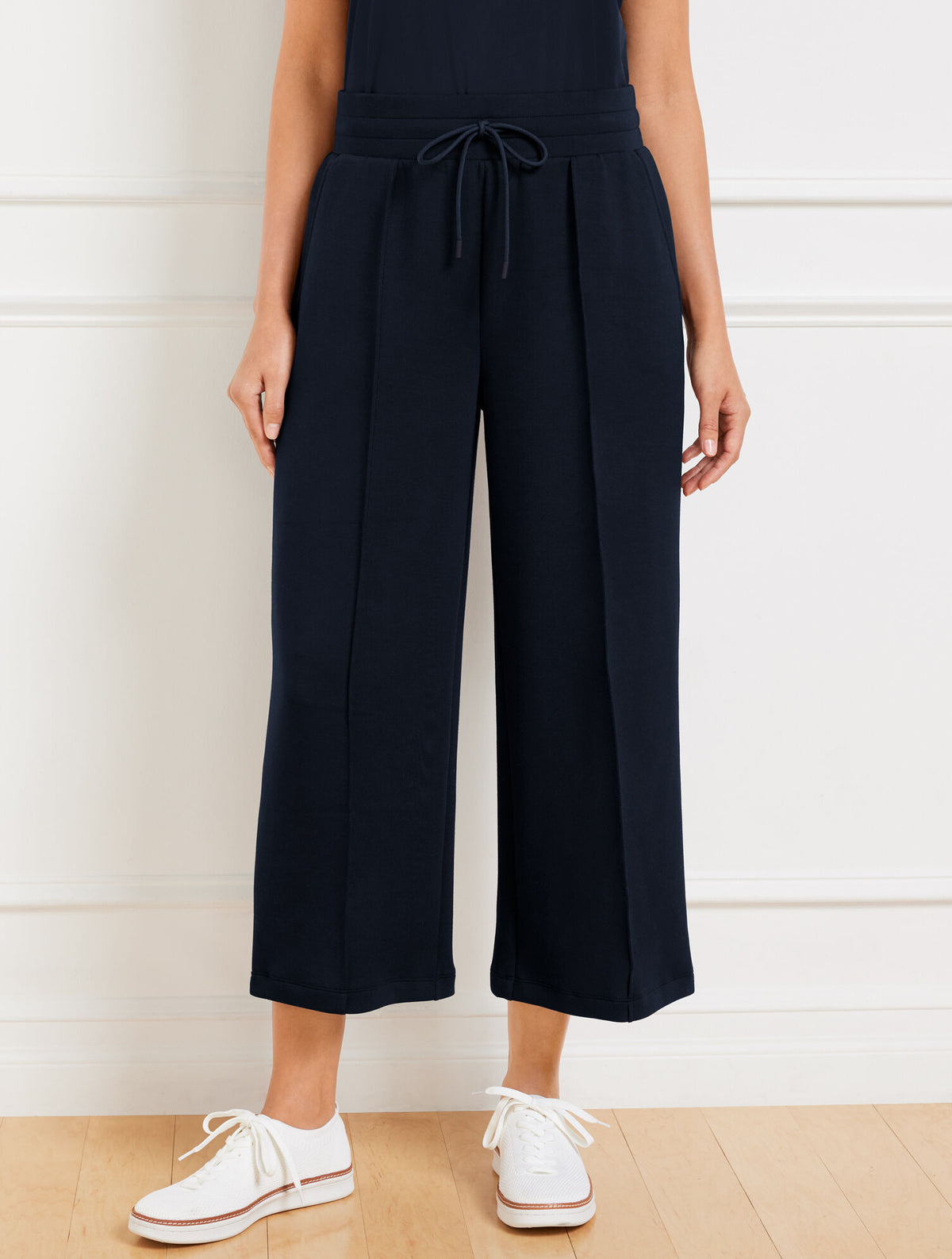 Talbots AIRKNIT STRETCH WIDE CROP PANTS