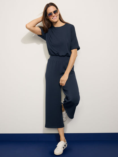 Talbots AIRKNIT STRETCH CREWNECK JUMPSUIT