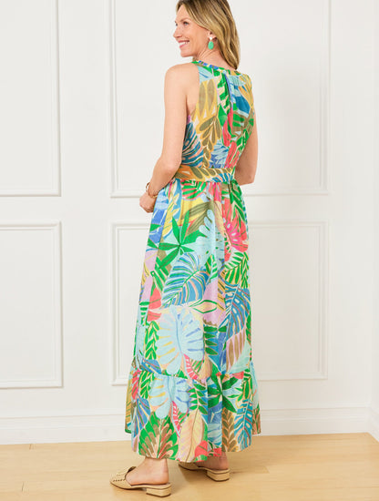 Talbots FIT & FLARE DRESS - PARADISE FOLIAGE