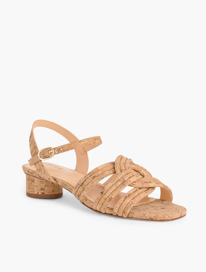 Talbots ADINA CORK BLOCK HEEL SANDALS