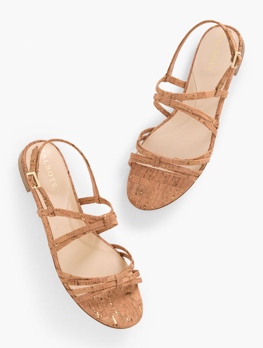 Talbots ARIA STRAPPY CORK SANDALS