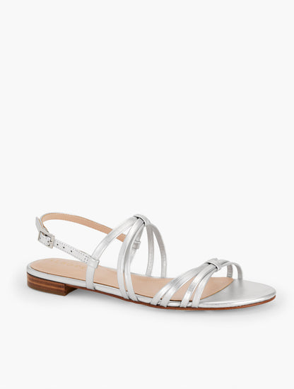 Talbots ARIA STRAPPY NAPPA METALLIC SANDALS