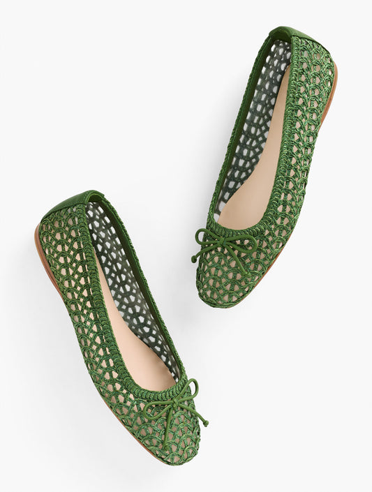 Talbots BLAINE SOFT SOLE LOOPY WOVEN BALLET FLATS