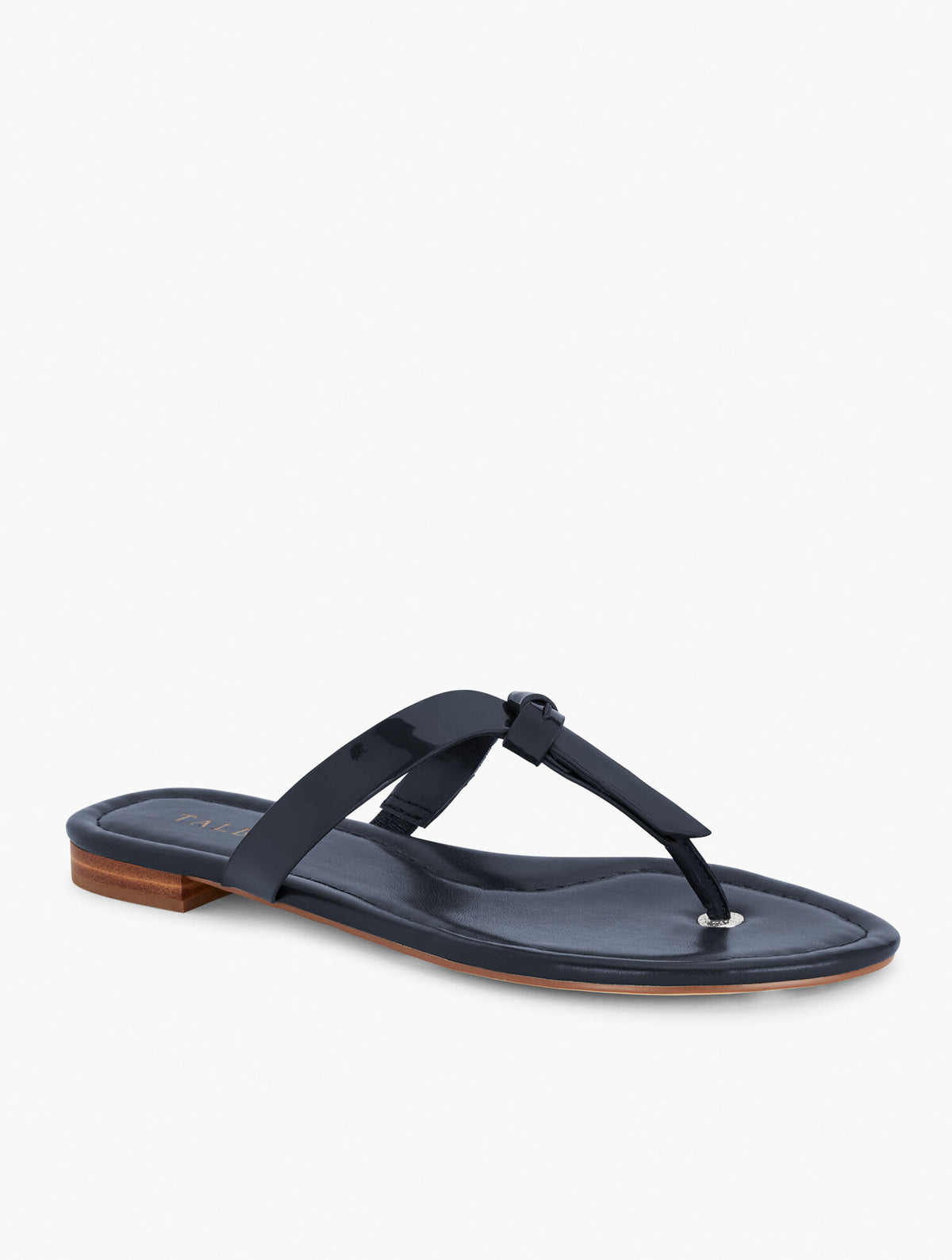 Talbots CAMY KNOT SOFT PATENT FLIP FLOPS