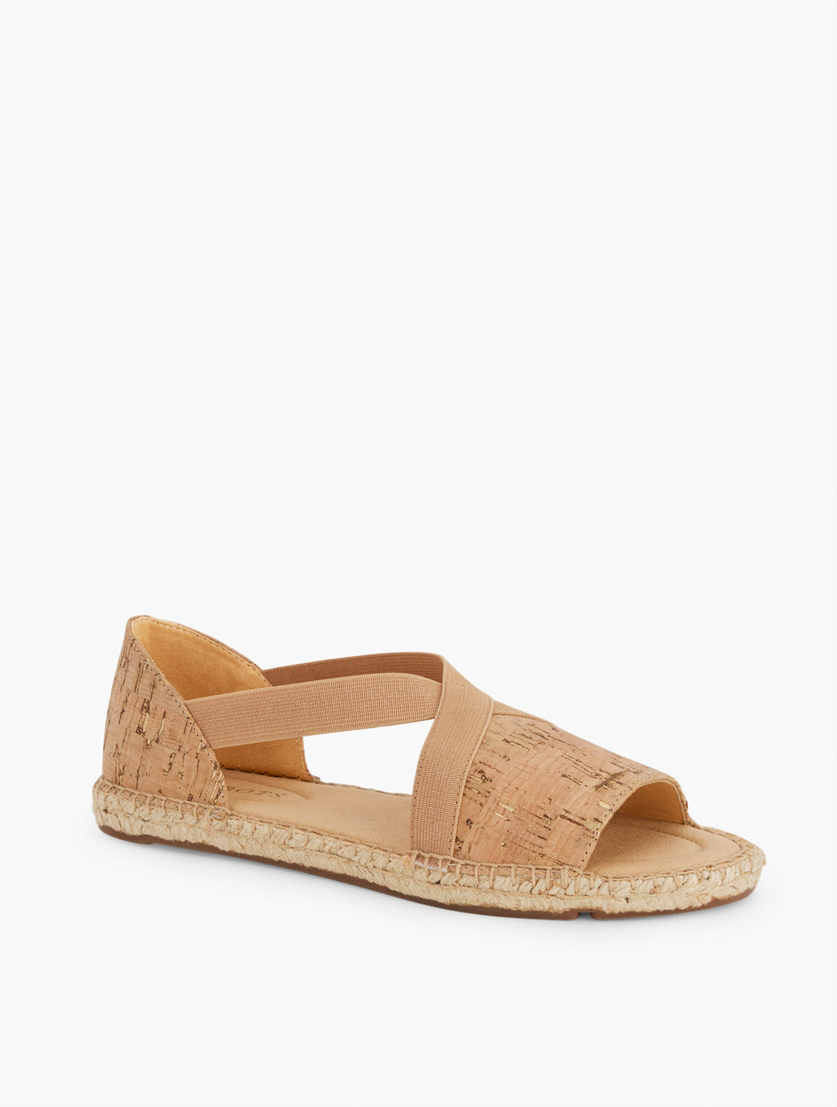Talbots ILYSSA ELASTIC CORK ESPADRILLE FLATS
