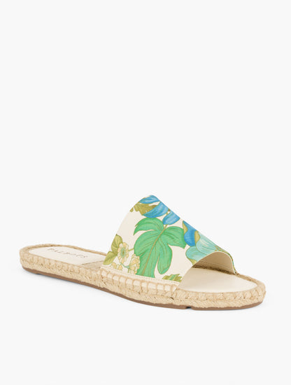 Talbots ILYSSA CANVAS ESPADRILLE SLIDES - FLORAL