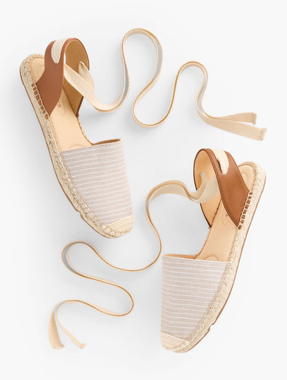 Talbots IZZY D’ORSAY ESPADRILLE FLATS - STRIPE