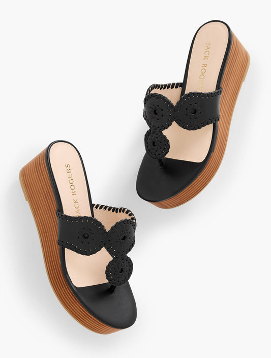 Talbots JACK ROGERS® KIMBERLY NAPPA WEDGE SANDALS