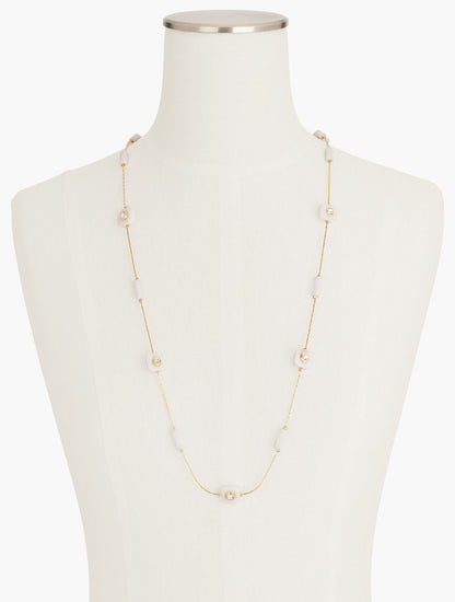 Talbots FLOATING GEO STONES CONVERTIBLE NECKLACE