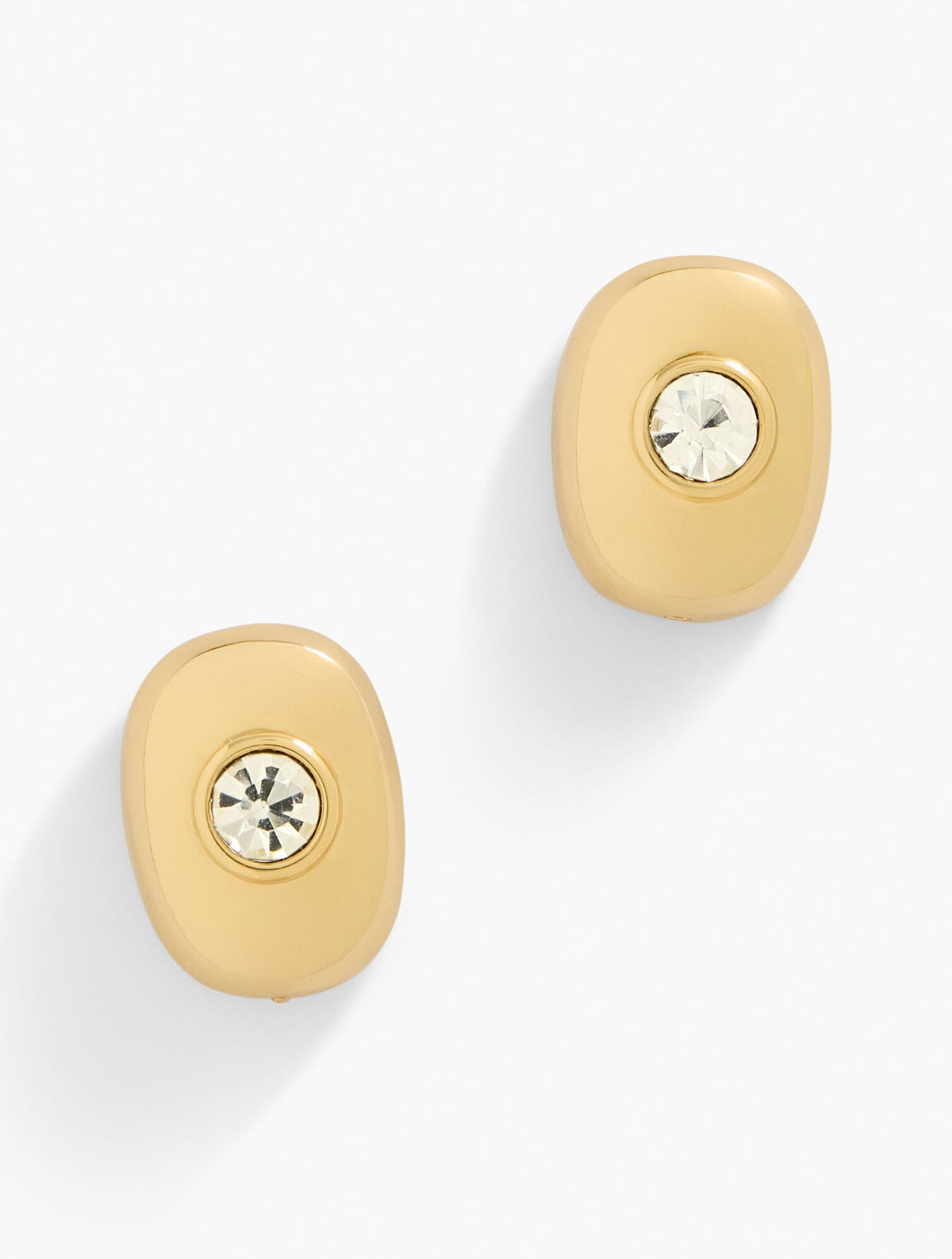 Talbots MODERN FACETED STONE STUD EARRINGS