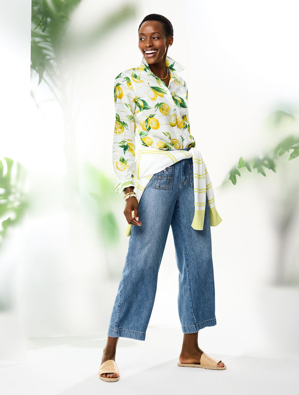 Talbots MODERN CLASSIC SHIRT - LUSCIOUS LEMONS