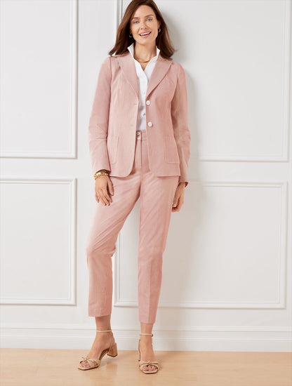 Talbots TAPERED ANKLE SEERSUCKER PANTS
