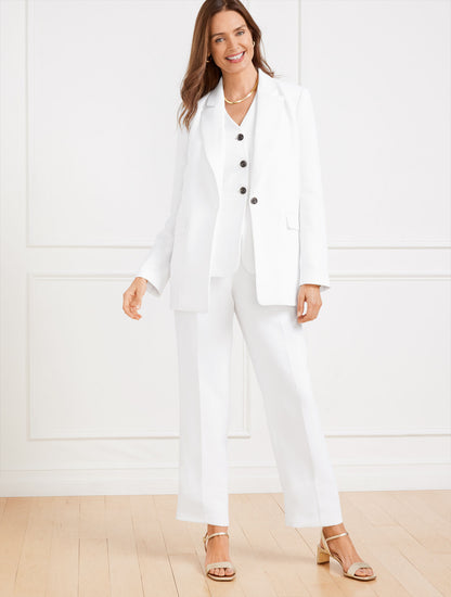 Talbots STRAIGHT LEG POLISHED CREPE PANTS