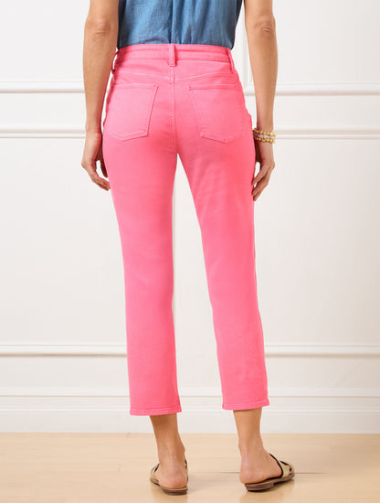 Talbots STRAIGHT CROP JEANS - GARMENT DYED