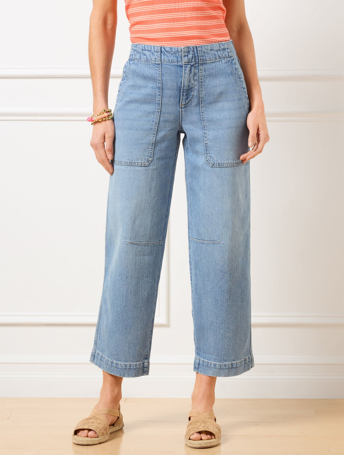 Talbots STRAIGHT CROP JEANS - MILANIA WASH