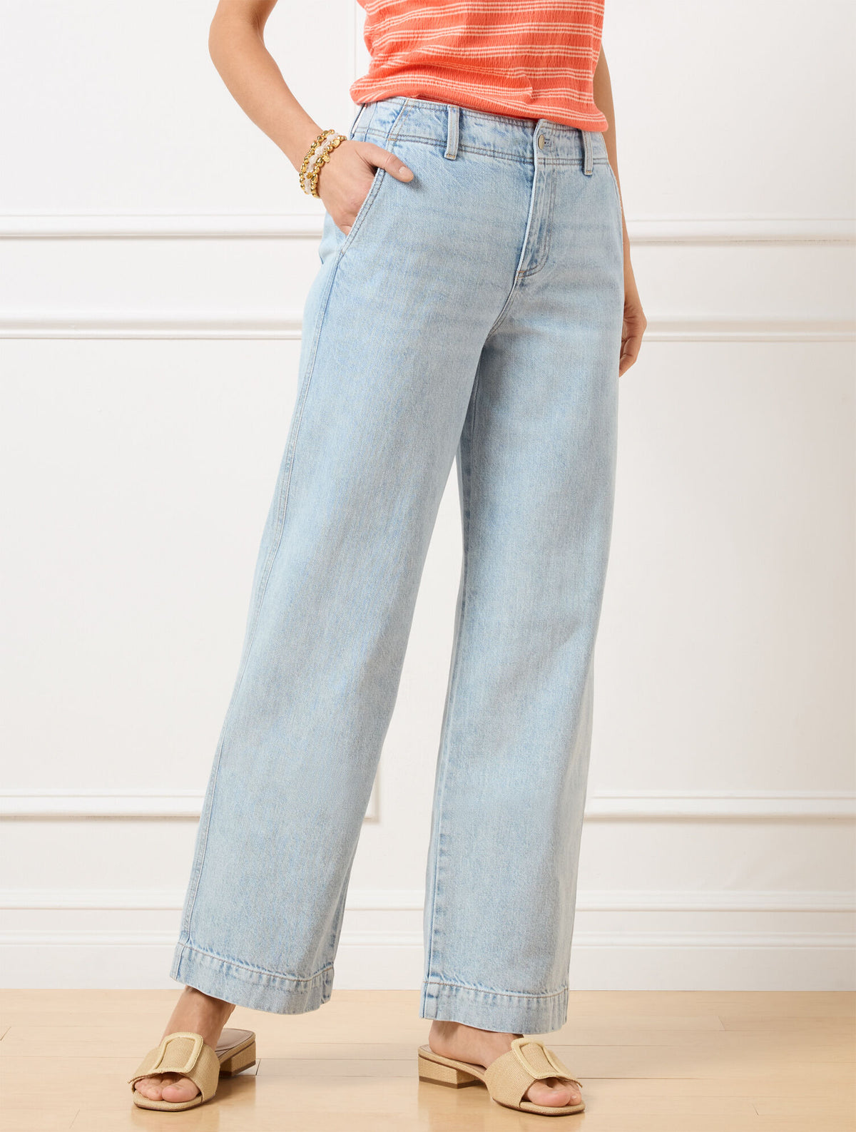 Talbots RELAXED TROUSER JEANS - FIA WASH