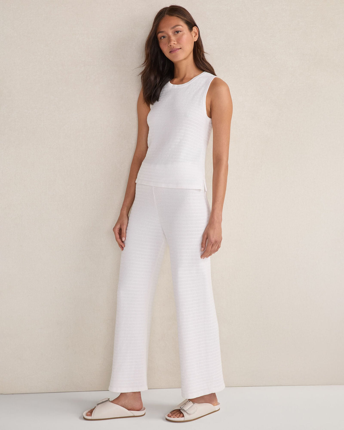 Talbots ORGANIC COTTON LINEAR STITCH STRAIGHT LEG PANTS