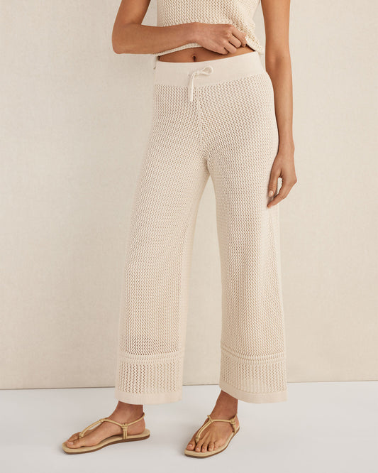 Talbots ORGANIC COTTON MIXED STITCH PANTS
