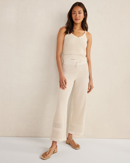 Talbots ORGANIC COTTON MIXED STITCH PANTS