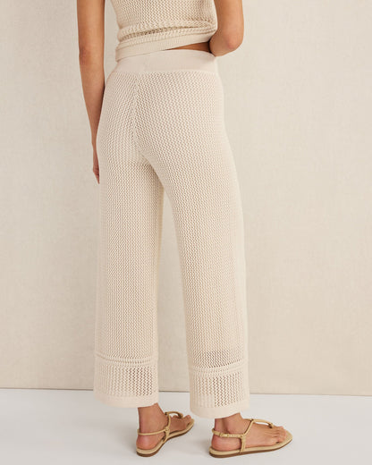 Talbots ORGANIC COTTON MIXED STITCH PANTS