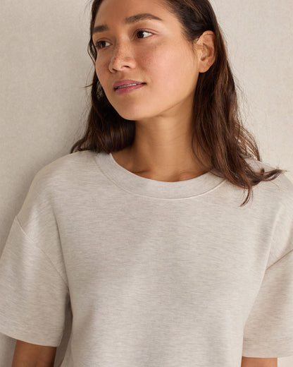 Talbots SOFT KNIT TIE-FRONT SHORT SLEEVE TOP