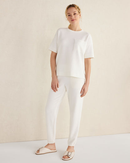 Talbots COTTON BLEND TEXTURED JOGGERS