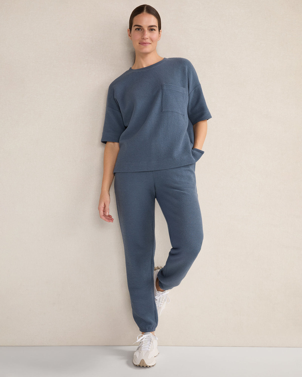 Talbots COTTON BLEND TEXTURED JOGGERS