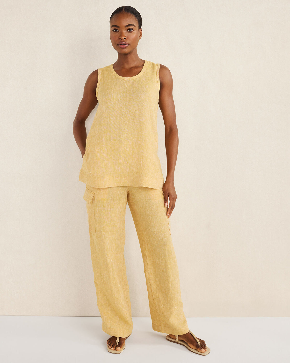 Talbots LINEN SCOOP NECK TUNIC