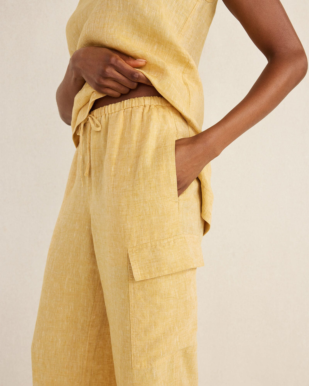 Talbots LINEN CARGO PANTS