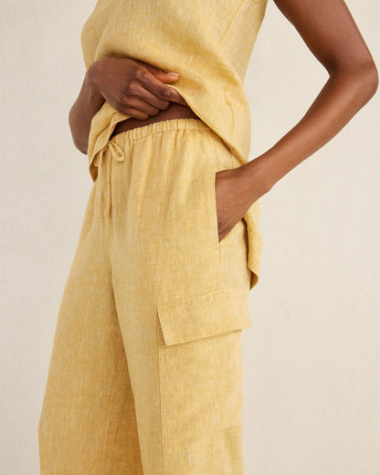 Talbots LINEN CARGO PANTS
