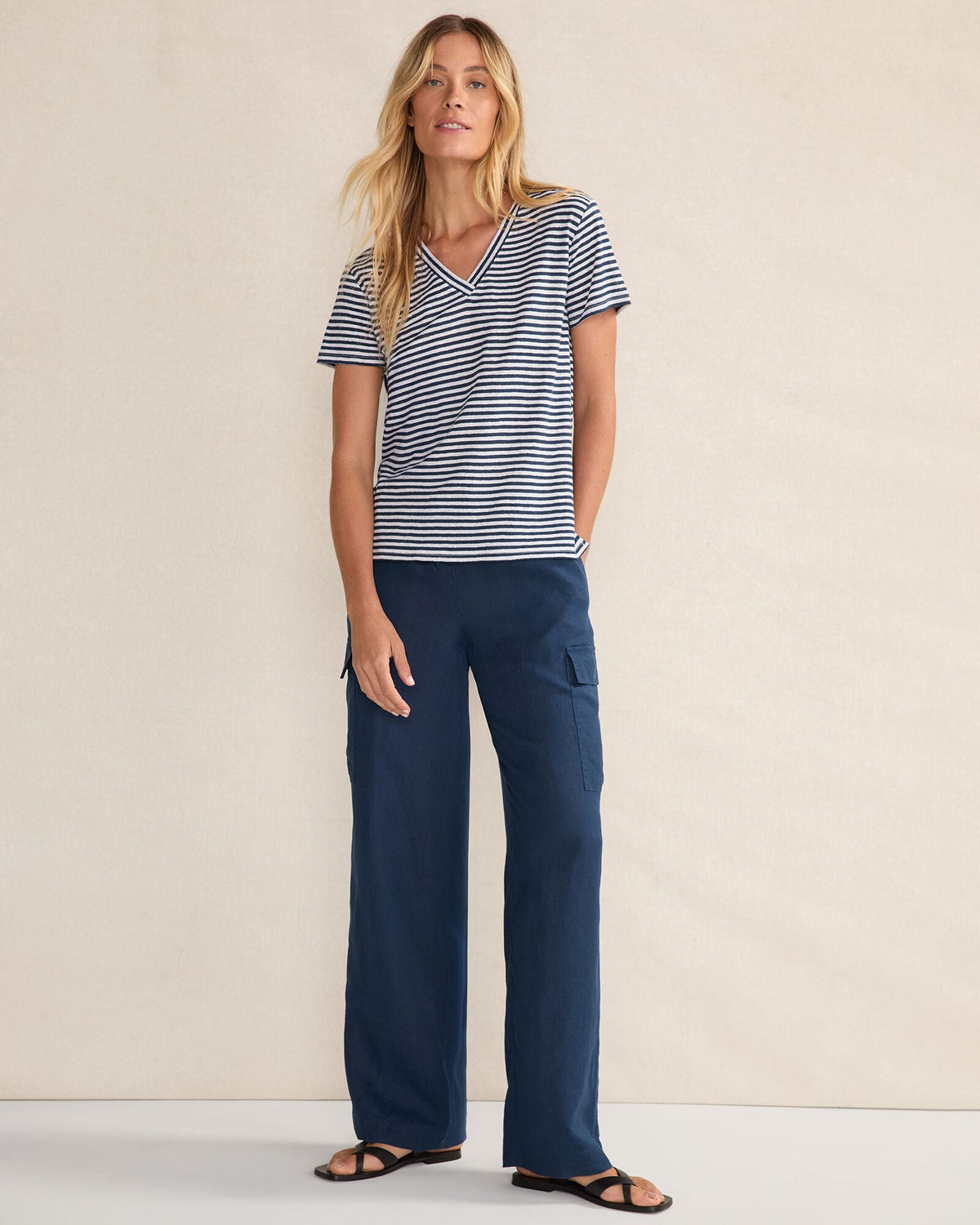 Talbots LINEN CARGO PANTS