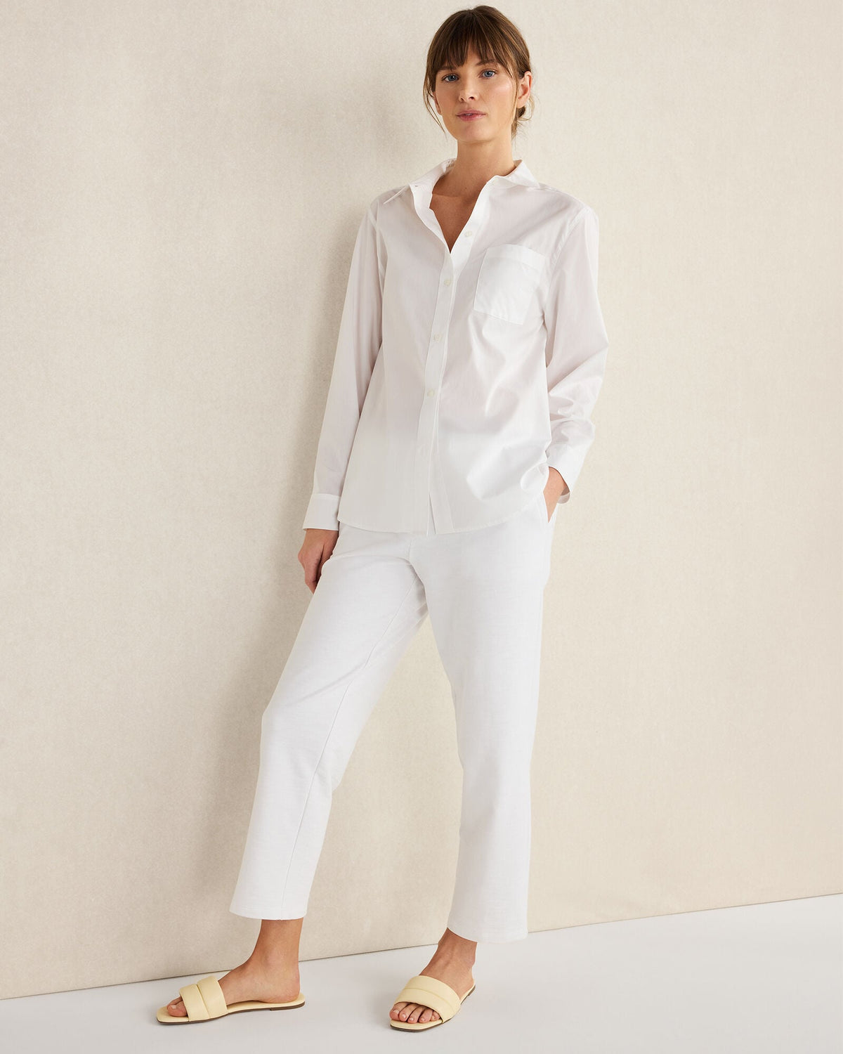 Talbots ORGANIC COTTON POPLIN BUTTON DOWN TOP