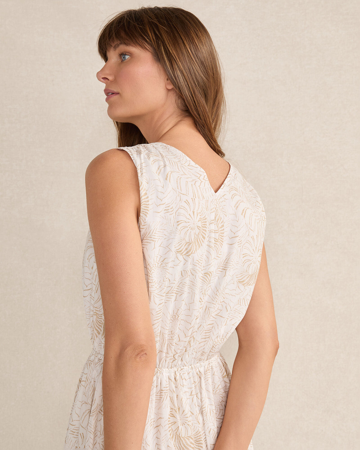 Talbots COTTON VOILE BLEND SHELL MIDI DRESS