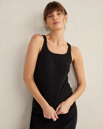 Talbots ORGANIC COTTON RIB KNIT TANK