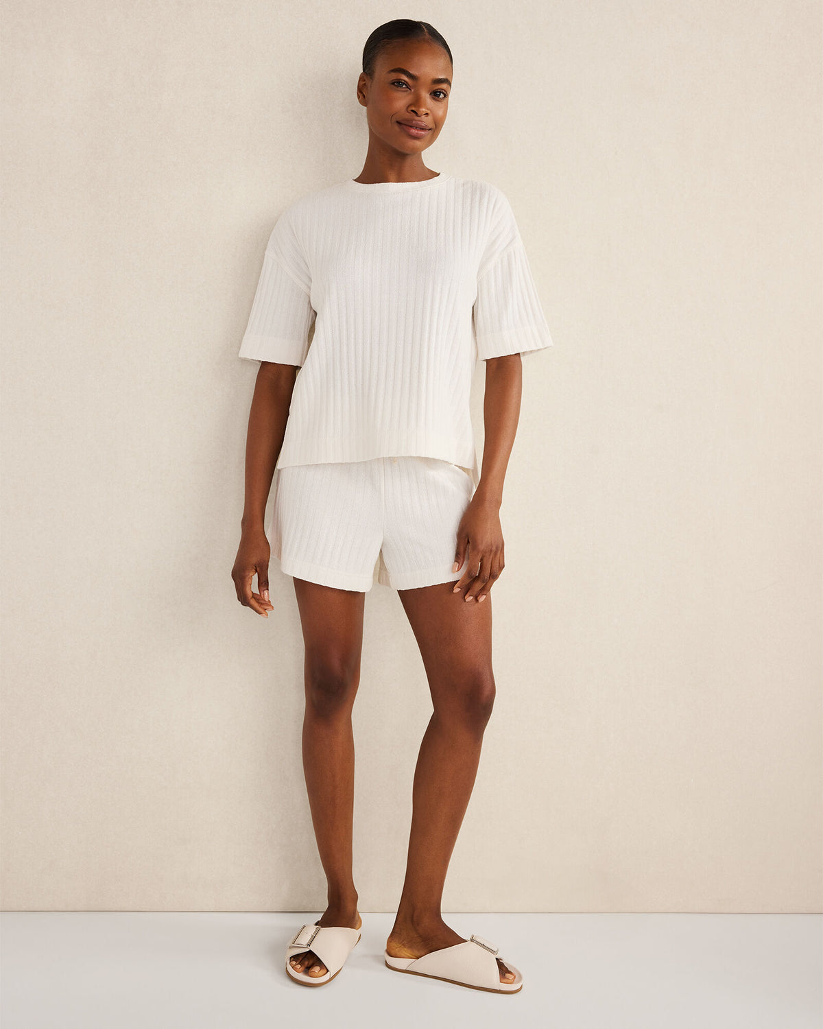 Talbots COTTON WIDE RIB SHORTS